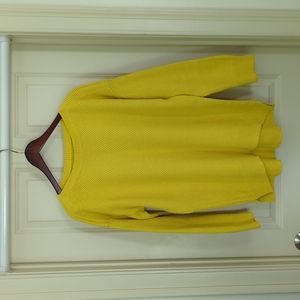 Ann Taylor Yellow Cotton Sweater